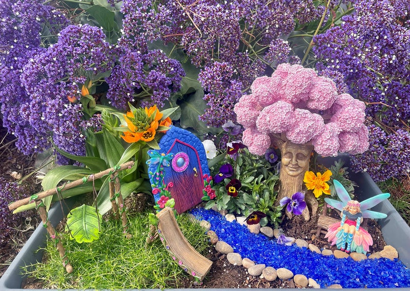 GlitZGlam Miniature Dragonfly Fairy Door for The Enchanted Garden Fairies and Gnomes. A Fairy and Gnome Garden Accessory - Image 2